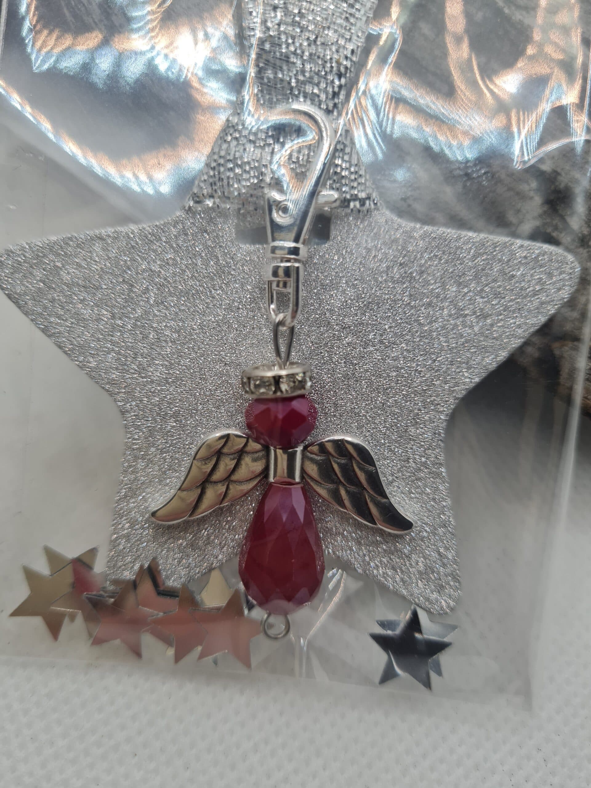 Kerstengel rood
