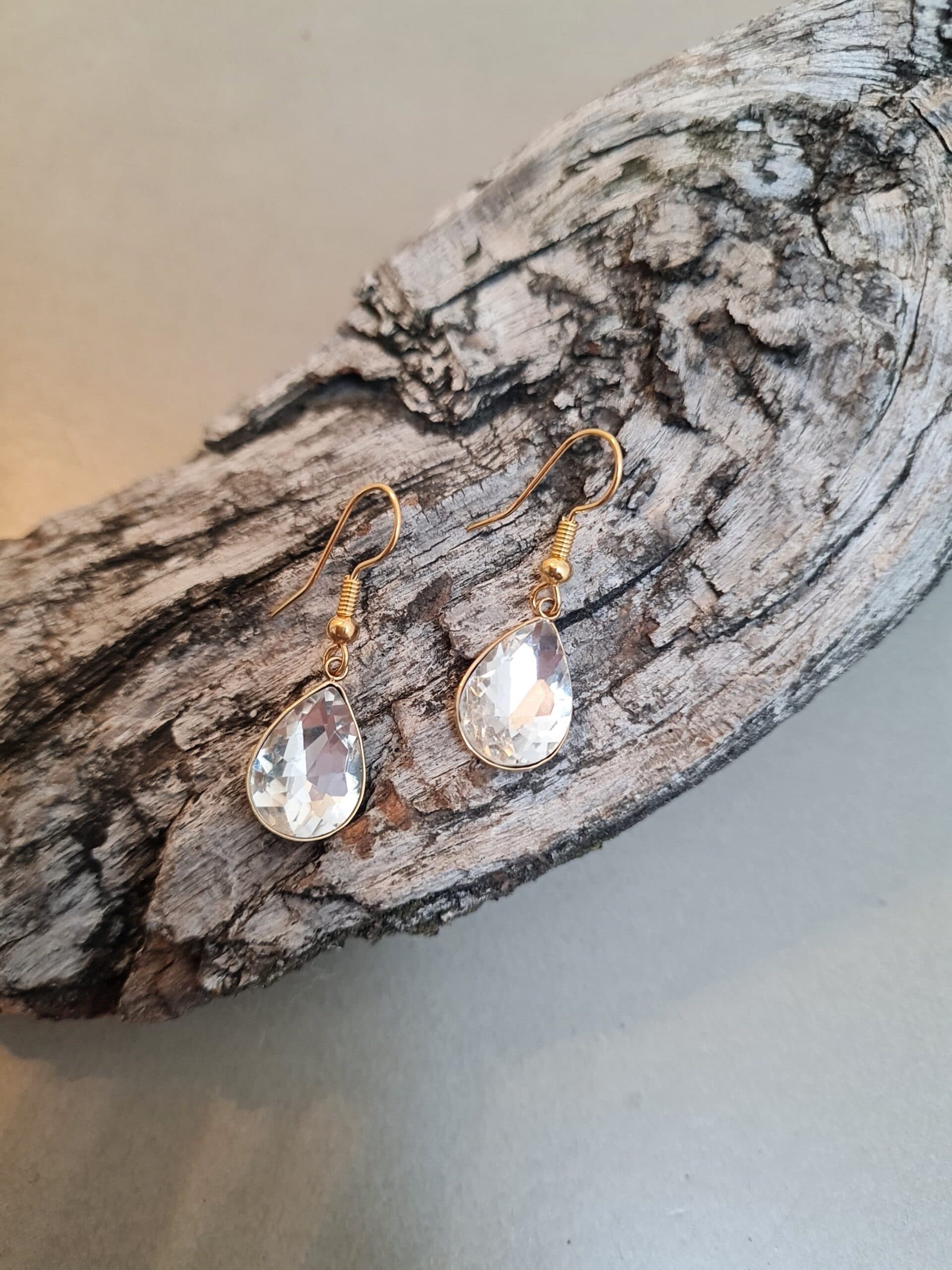 Oorbel crystal druppel